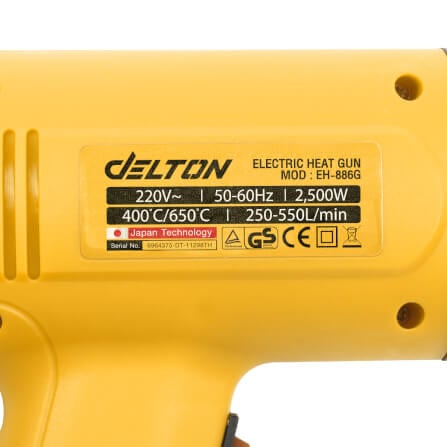 เครื่องเป่าลมร้อน DELTON รุ่น EH-886G 2500 วัตต์_6